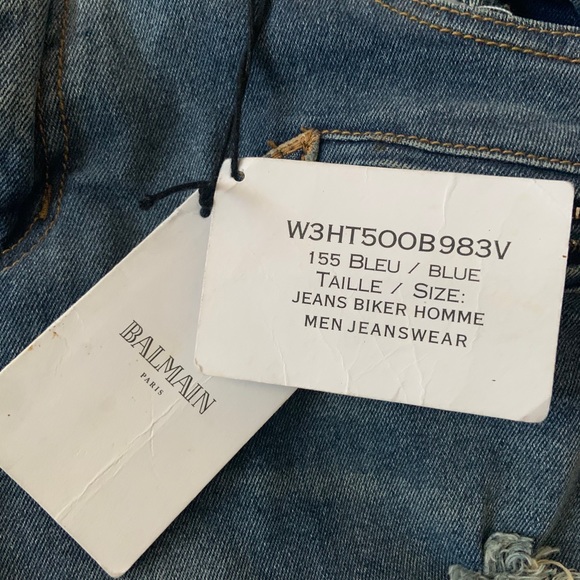 Price Balmain Homme Jean Washed Blue Balmain Jeans At ₹ 570/piece